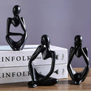 Trio de Estátuas Pensador