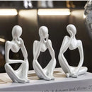 Trio de Estátuas Pensador