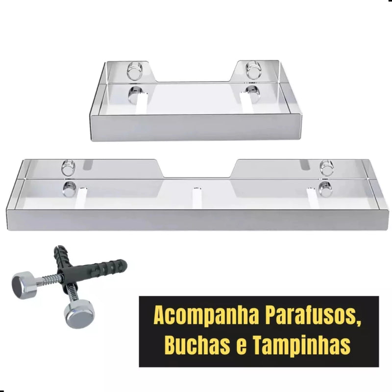 Kit Acessórios Banheiro Cromado 6 Peças