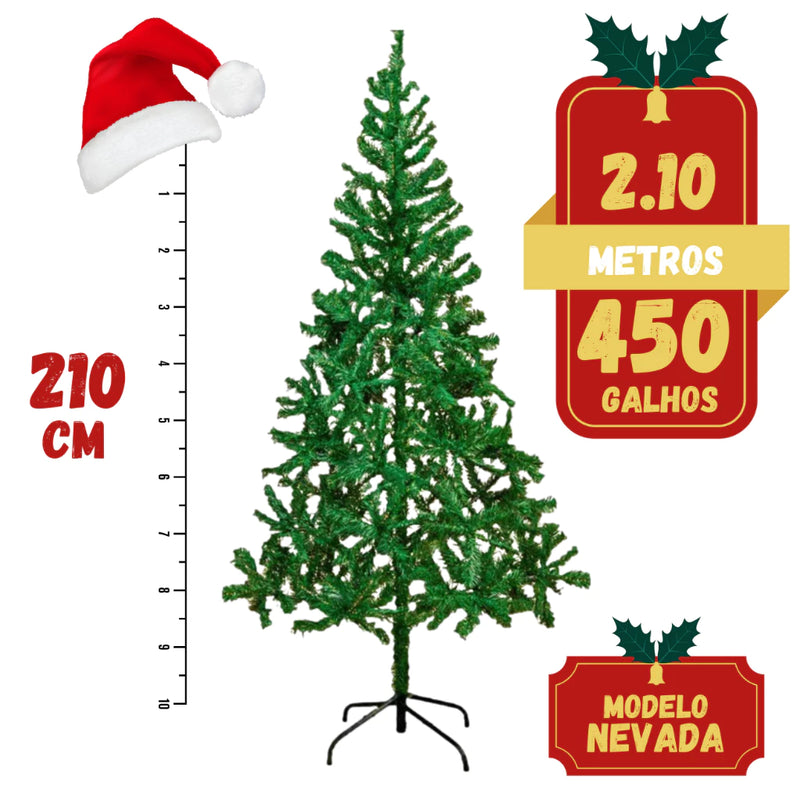 Árvore de Natal 2,10M 450 Galhos