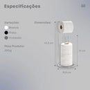 Suporte de chão para papel higiênico