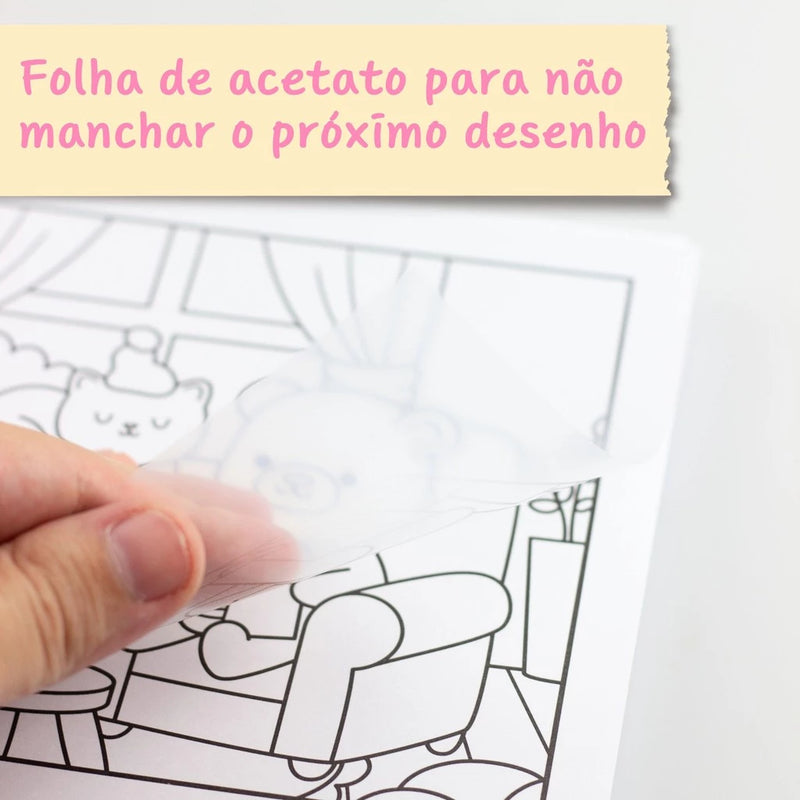 Kit de Colorir Cozy Friends - Casa Equipada
