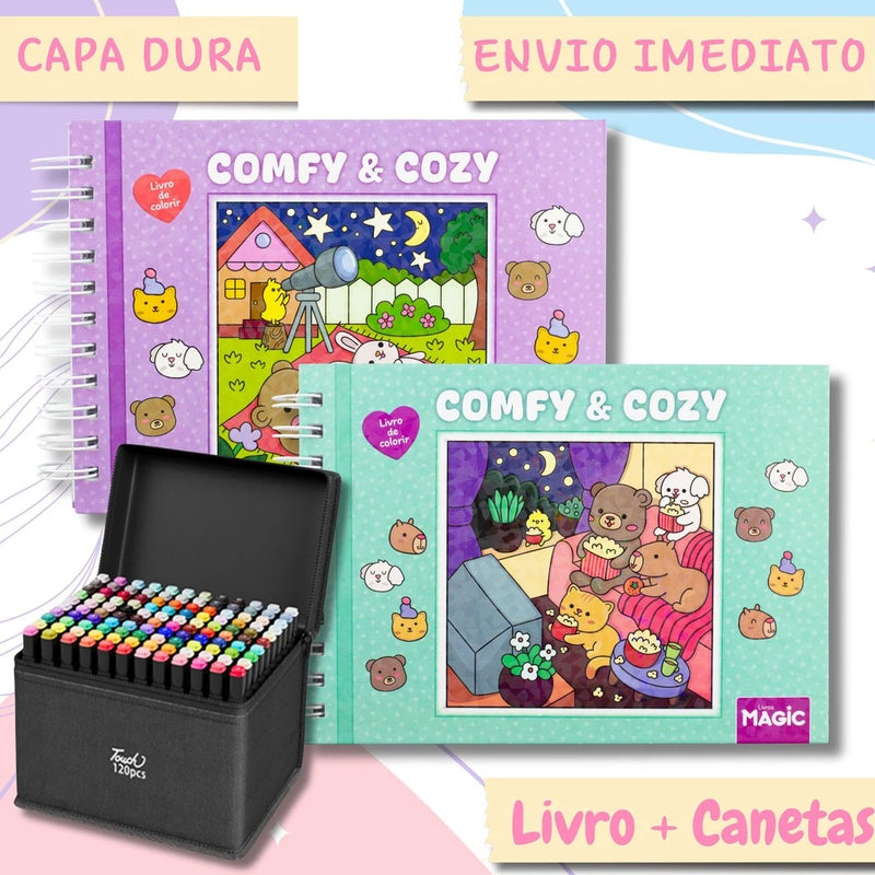 Kit de Colorir Cozy Friends - Casa Equipada